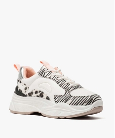 dad shoes* femme a motif animalier blanc baskets et tennis8743701_2