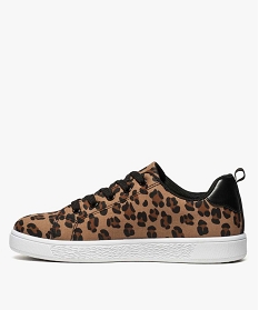 tennis femme en toile imprime leopard imprime baskets et tennis8744301_3