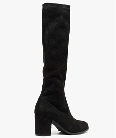 bottes femme avec tige souple et talon carre noir bottes8771401_4