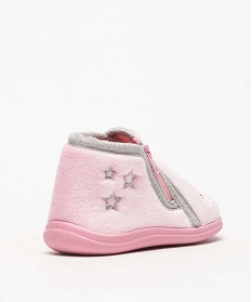 chaussons bebe fille avec motif licorne et paillettes rose8773501_4