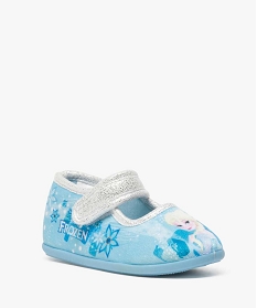 chaussons fille forme babies avec motifs reine des neiges bleu8774201_2