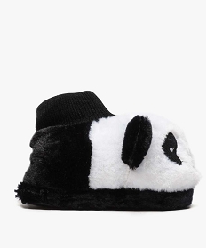 chaussons fille peluche en forme de panda noir chaussons8776101_1