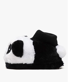chaussons fille peluche en forme de panda noir chaussons8776101_3