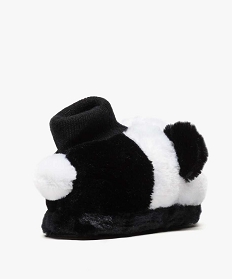 chaussons fille peluche en forme de panda noir chaussons8776101_4