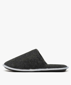 chaussons homme bicolores forme mule gris chaussons8779301_3
