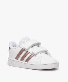 baskets fille a scratch grand court adidas blanc8788501_2