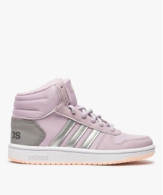 baskets fille semi-montantes bicolores - hoops mid adidas rose8791601_1