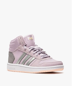 baskets fille semi-montantes bicolores - hoops mid adidas rose8791601_2