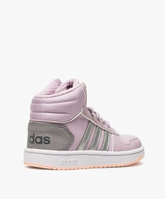 baskets fille semi-montantes bicolores - hoops mid adidas rose baskets8791601_4