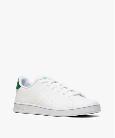 baskets femme motifs perfores et lacets – adidas advantage k blanc baskets adidas8795601_2