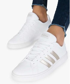 baskets femme details metallises - adidas grand court base blanc8796001_1