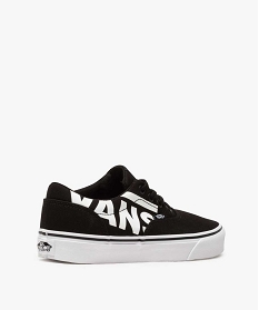 tennis femme en toile avec logo contrastant vans noir