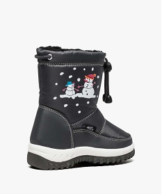 apres-sli bebe garcon avec motif bonhomme de neige gris bottes de pluie et apres-ski8798201_4