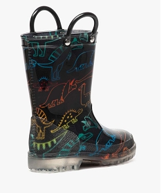 bottes de pluie garcon avec motifs dinosaures noir8799101_4