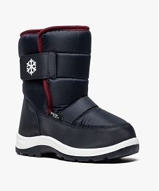 apres-ski enfant uni dessus matelasse bleu bottes de pluie et apres-ski8799201_2