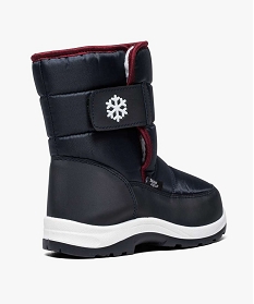 apres-ski enfant uni dessus matelasse bleu bottes de pluie et apres-ski8799201_4