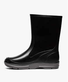 bottes de pluie garcon a semelle crantee contrastee noir8800201_3