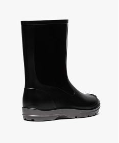 bottes de pluie garcon a semelle crantee contrastee noir8800201_4