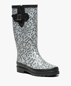 bottes de pluie femme imprimees motifs metallises gris8801101_2