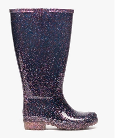 bottes de pluie femme a paillettes et semelle crantee rose8801201_1