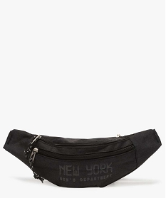 sac banane homme en toile inscription new-york noir8806901_1