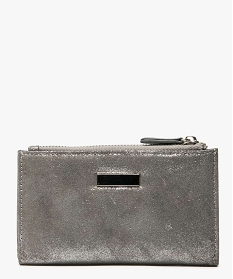 portefeuille femme compact a 2 volets gris8808901_1