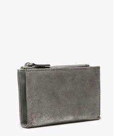 portefeuille compact multi-compartiments femme gris vif porte-monnaie et portefeuilles8808901_2