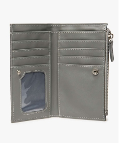 portefeuille femme compact a 2 volets gris8808901_3