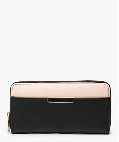 portefeuille rigide a soufflet avec fermeture par zip rose standard porte-monnaie et portefeuilles8809701_4