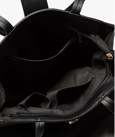 sac cabas femme a grandes anses noir cabas - grand volume8811501_3
