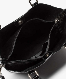 sac a main femme verni avec pochette amovible noir8812701_3