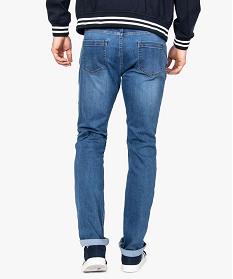 jean homme straight stretch en polyester recycle bleu8824001_3