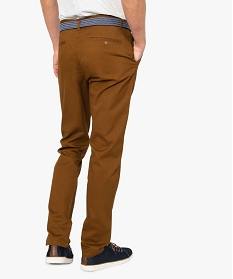 pantalon homme chino coupe slim orange pantalons de costume8824401_3