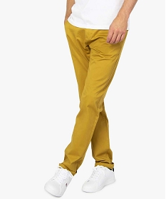 pantalon homme chino coupe slim orange pantalons8824501_1