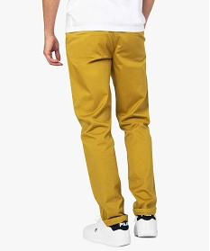 pantalon homme chino coupe slim orange pantalons8824501_3