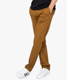 pantalon chino homme coupe regular brun8825101_1