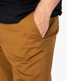 pantalon chino homme coupe regular brun8825101_2