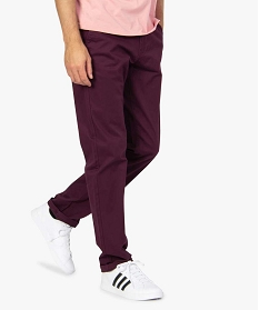 pantalon chino homme coupe regular violet8825301_1