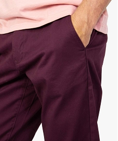 pantalon chino homme coupe regular violet8825301_2