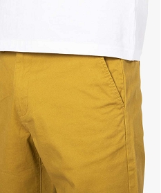 pantalon chino homme coupe regular orange8825401_2