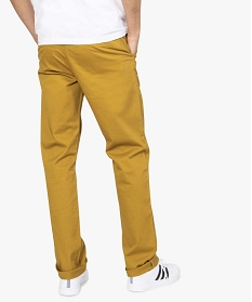 pantalon chino homme coupe regular orange pantalons de costume8825401_3