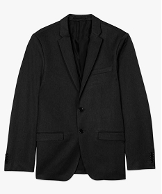 veste de costume homme unie effet legerement satine noir manteaux et blousons8827301_4