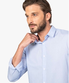 chemise homme a fines rayures repassage facile imprime8828801_2