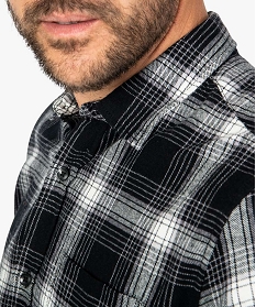 chemise homme a carreaux en flanelle imprime chemise manches longues8830101_2