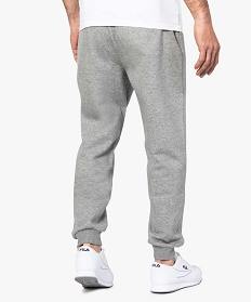 pantalon de jogging homme chine avec taille elastiquee gris pantalons8832301_3