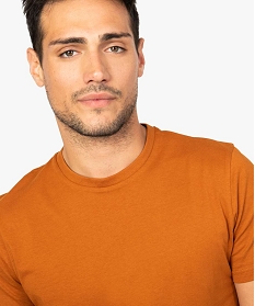 tee-shirt homme regular a manches courtes en coton bio orange tee-shirts8846301_2