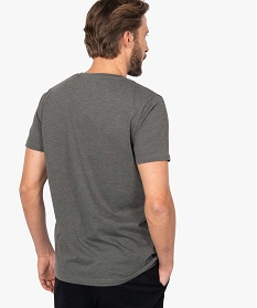 tee-shirt homme avec motifs montagne sur lavant gris tee-shirts8848501_3