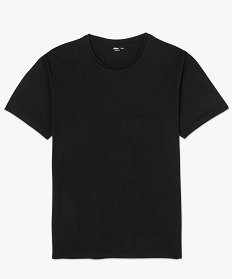 tee-shirt homme uni a manches courtes en coton bio noir8849601_4