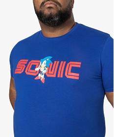 tee-shirt homme avec motif sonic sur lavant bleu8851001_2