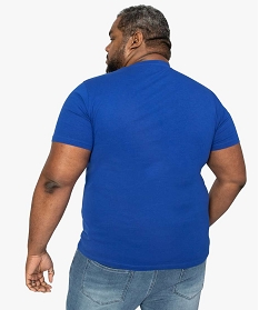 tee-shirt homme avec motif sonic sur lavant bleu tee-shirts8851001_3
